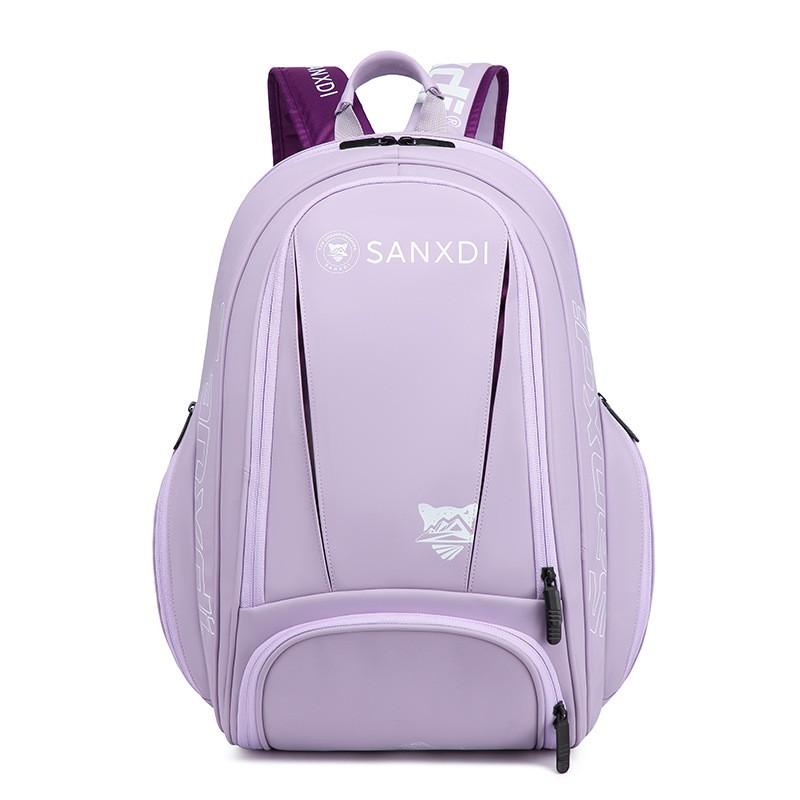 Tennis Badminton Backpack With Separate Shoe Compartment Large Capacity Men Women Sport