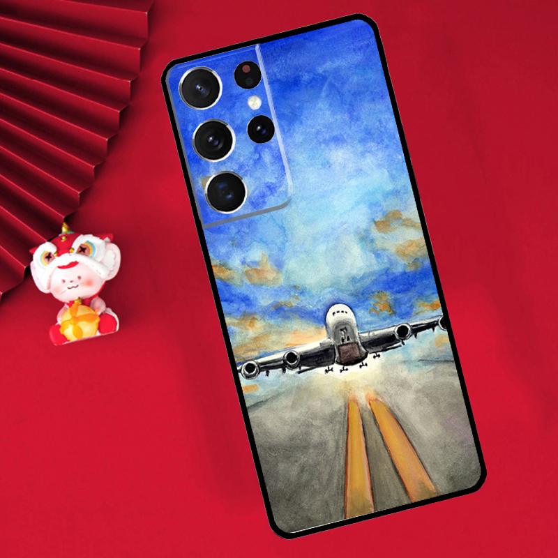 Чехол-эполет пилота самолета для Samsung Galaxy S24 S23 Ultra S22 Note 10 Plus Note 20 S9 S10 S21 FE S20 FE