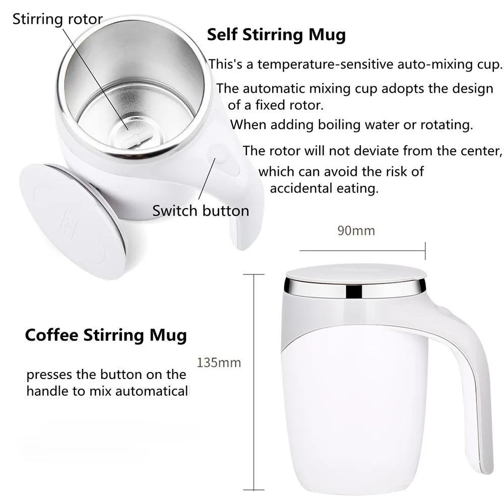 Новые поступления, смеситель, умная посуда для напитков, нержавеющая сталь, электрический магнитный автоматический миксер для кофейной чашки, самоперемешивающийся Co