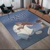 Custom Name,Ernest & Celestine Home Sofa Decoration for Living Room & Bedroom, Non‑Slip Play Flannel Floor Mat for Game Room