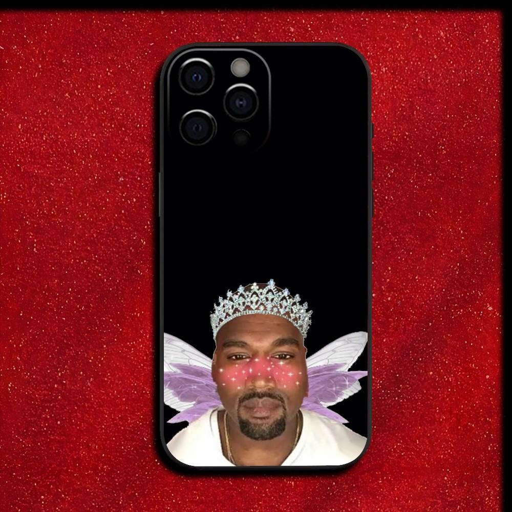 Rapper Funny K-Kanye West Phone Case For iPhone 16,15,14,13,12,11,Pro,X,XS,Max,XR,Plus,Mini Soft Black Cover