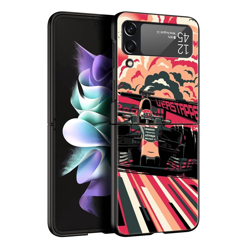 Ayrton Senna F1 Phone Case For Samsung Galaxy Z Flip 6 5 4 3 Shell For Samsung Z Flip3 Flip4 Flip5 Flip6 Black Hard PC Cover