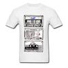 Мужская футболка K7 Punk Mix Tees Хип-хоп футболка Cassette 3D Tops Черная футболка 100% хлопок Модная уличная одежда Лето Оптовая продажа