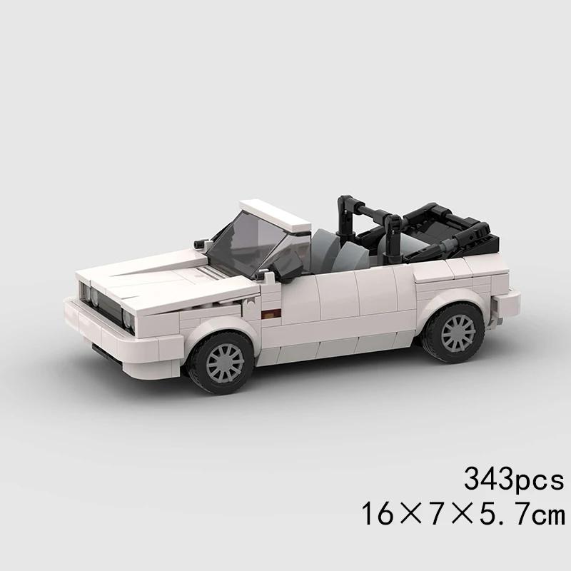 Скоростной кабриолет MOC Автомобиль Супергонка Техническое транспортное средство Модель Строительный блок Гоночный Раллийный Спортивный Кирпич Рождественский Подарок Игрушка Город