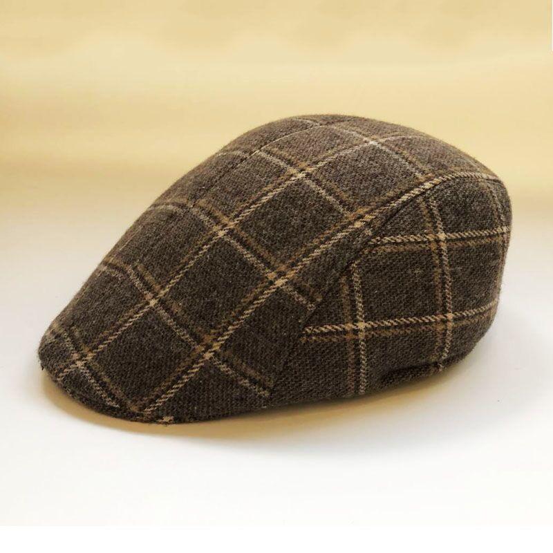 Middle-Aged And Elderly Woolen Baseball Cap Men'S Winter Casual Thickened Warm Cotton Hat Outdoor Riding Cap