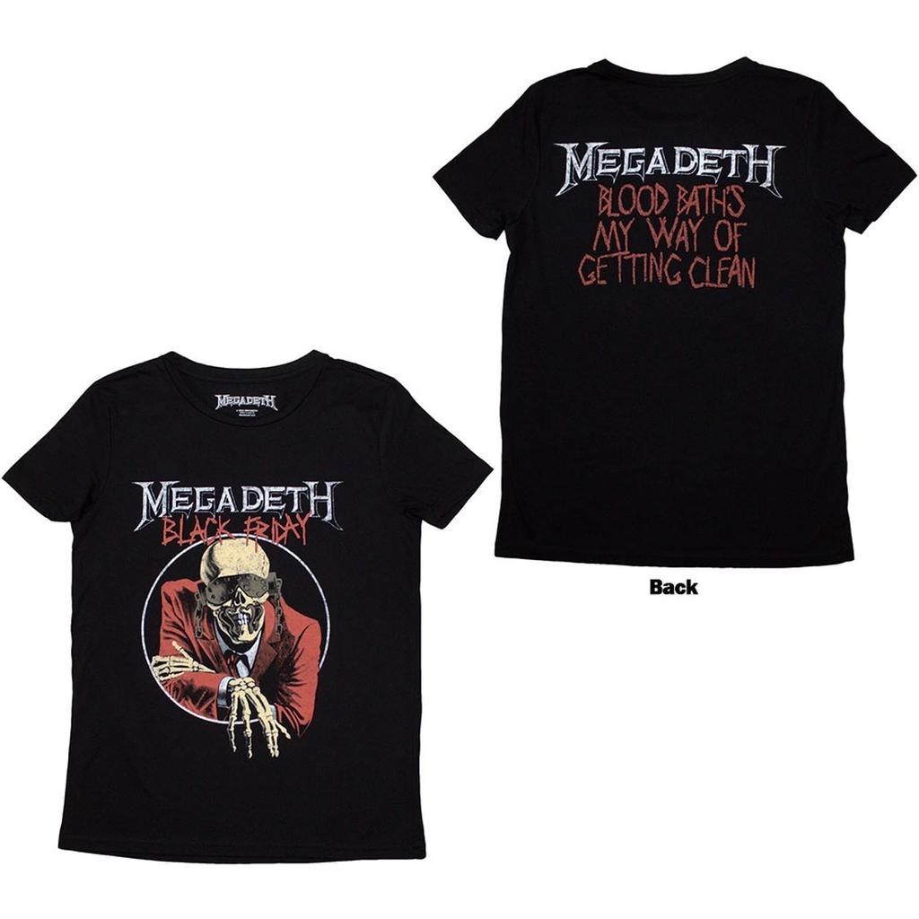 Megadeth 'Black Friday' Black Women's T shirt - NEW OFFICIAL