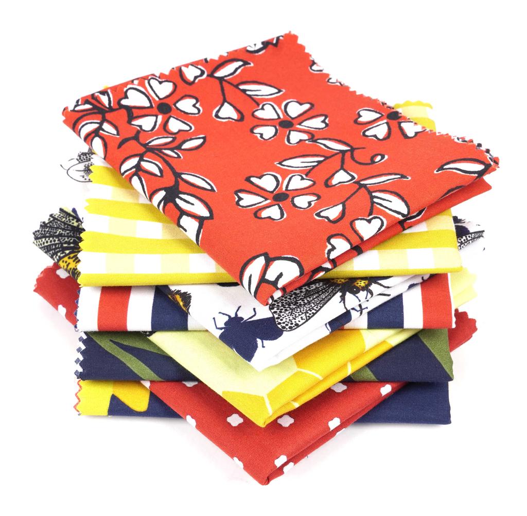 Soimoi Комплект из 8 шт., четверть толстых тканей - цветочный принт 18"x 22" DIY Patchwork - 100% хлопок, предварительно раскроенная ткань для квилтинга