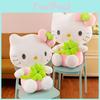 Green Clover Fourleaf Bow Cat Plush Toy Girlfriends Lucky Gift
