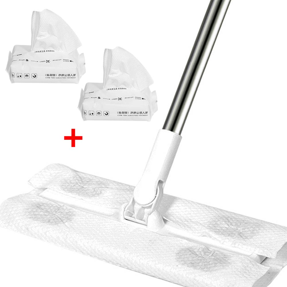 Вращающиеся на 360 градусов сухие и влажные плоские швабры с одноразовой насадкой для швабры, статическая швабра для уборки полов из твердой древесины, ламината, плитки