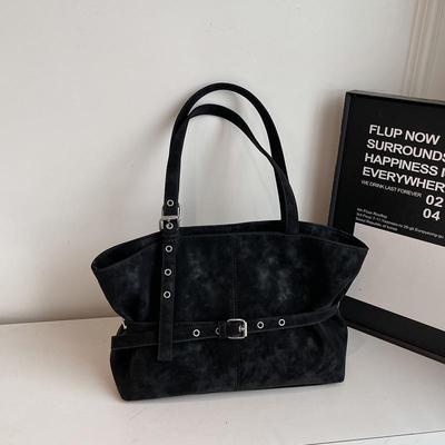 Женская замшевая сумка-тоут Осень/Зима 2025: Трендовая сумка-ведро кросс-боди и на плечо