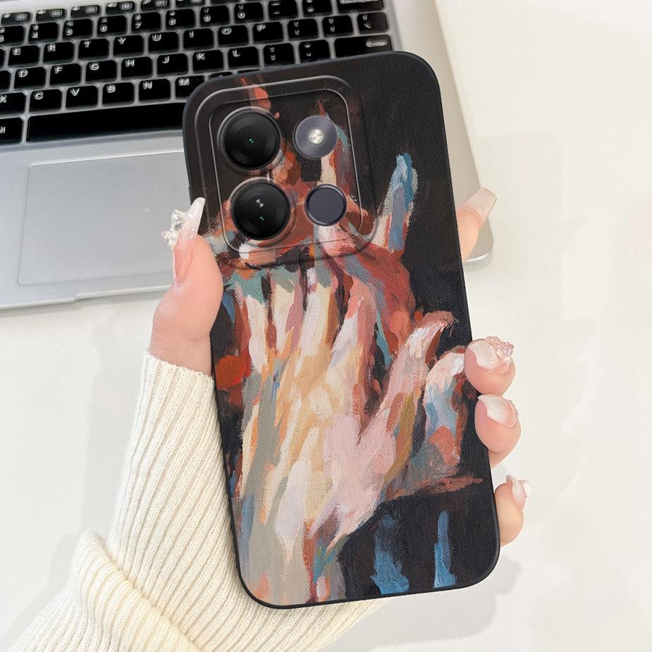 Для Infinix Smart 7 HD Чехол X6516 Милый Забавный Мультяшный Чехол Ударопрочный Чехол для Телефона Для Infinix Smart 7 Plus Smart7 X6515 Мягкие Чехлы
