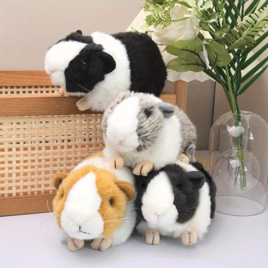 Cute Mini Dutch Pig Plush Toy Soft Stuffed Animal Lifelike Guinea Pig Doll Children's Gift for Christmas Birthdays