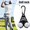 Держатель для мячей для гольфа Смешная стойка и диспенсер для мячей для гольфа с карабином Портативная сумка для хранения мячей для гольфа Для гольфиста
