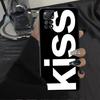 Чехол с буквами Kiss для Xiaomi Redmi Note 14 13 Pro Plus A4 A5 12 11 Pro 12C 13C 12S 10 11S 14C A1 A2 A3 9 8 7 K40 K80 Чехол для телефона