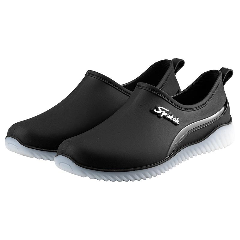 New Shallow Mouth Four-season Rain Shoes Women's Short Tube Non-slip Waterproof Shoes Low-top Work Rubber Shoes
