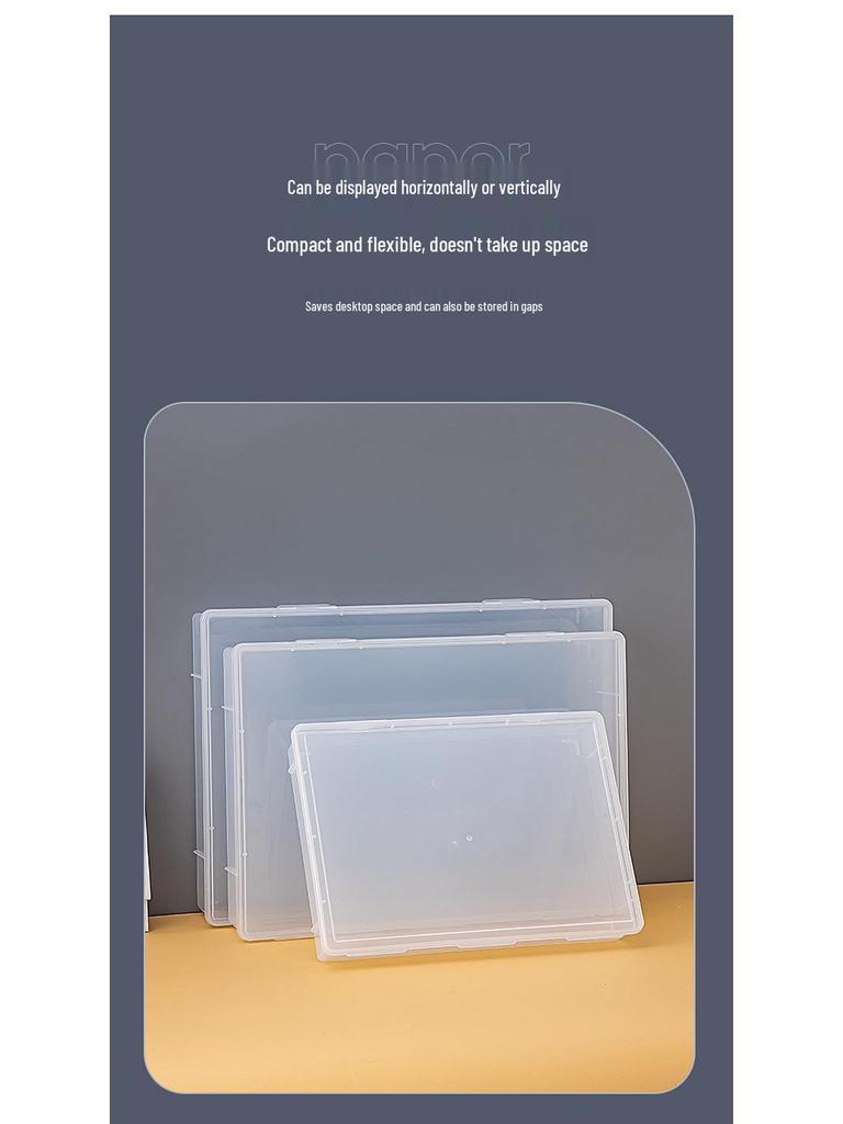 Прозрачный файл-пакет формата A3 - Вместительный ящик для хранения художественных принадлежностей и органайзер для альбомов для рисования 8K