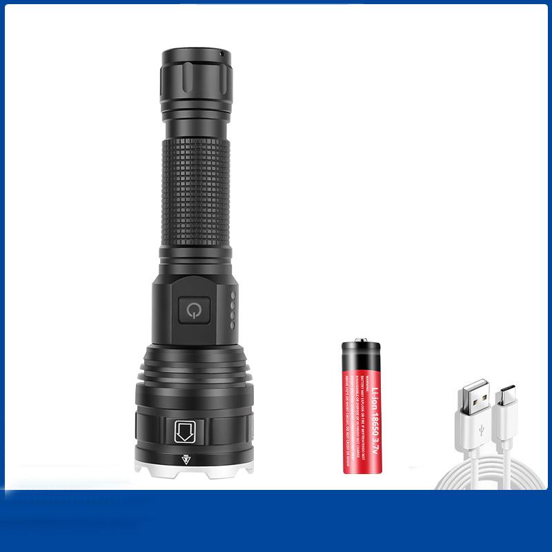 XHP70 Self Defense Flashlight Aluminum Camping Rechargeable Lamps Electric Teaser Personal Defense Lantern 18650 Led Work Light