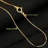 14K Gold Filled Snake Bone Chain Clavicle Necklace for Women