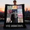 1 шт. Мерч One Direction Фланелевое одеяло для улицы Мягкое, Уютное, Теплое Всесезонное, Машинная стирка,