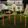 Solar-Powered Christmas Tree Lawn Light - Waterproof Ground Plug for Festive Decor