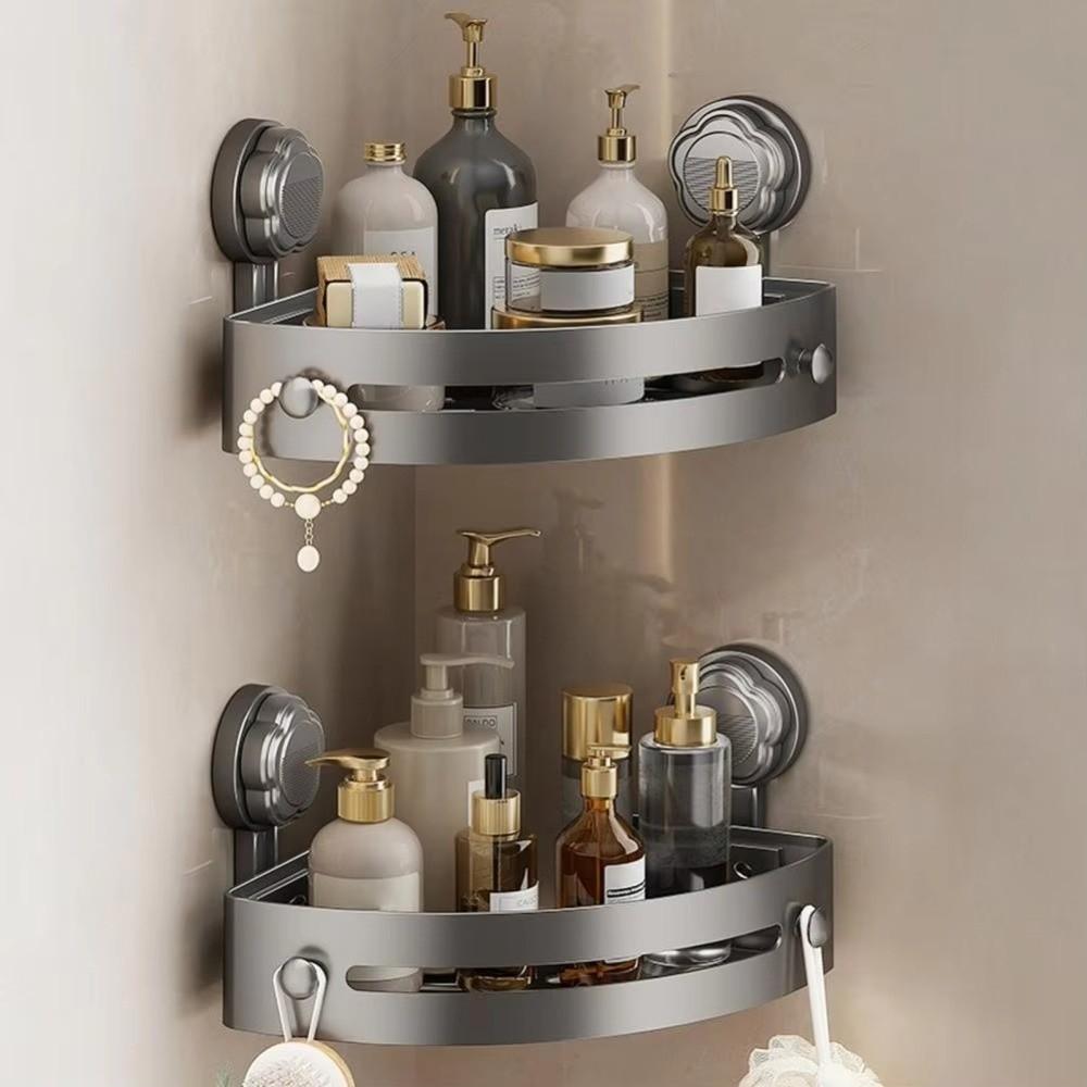 Three-story Storage Organizer Wall Mounted Wall Corner Shelf Shampoo Rack Shower Space