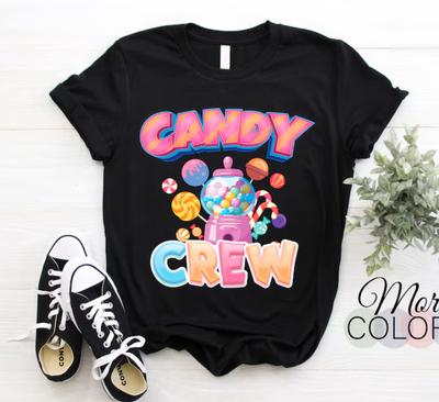 Новая футболка Candy Crew, забавный подарок для любителя леденцов, сладкоежки, женская футболка