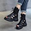 Fashion New Summer Hollowed-out Breathable Thin Roman Sandals Women High-heeled Platform Sandals Wedge Platform Gladiator Shoes