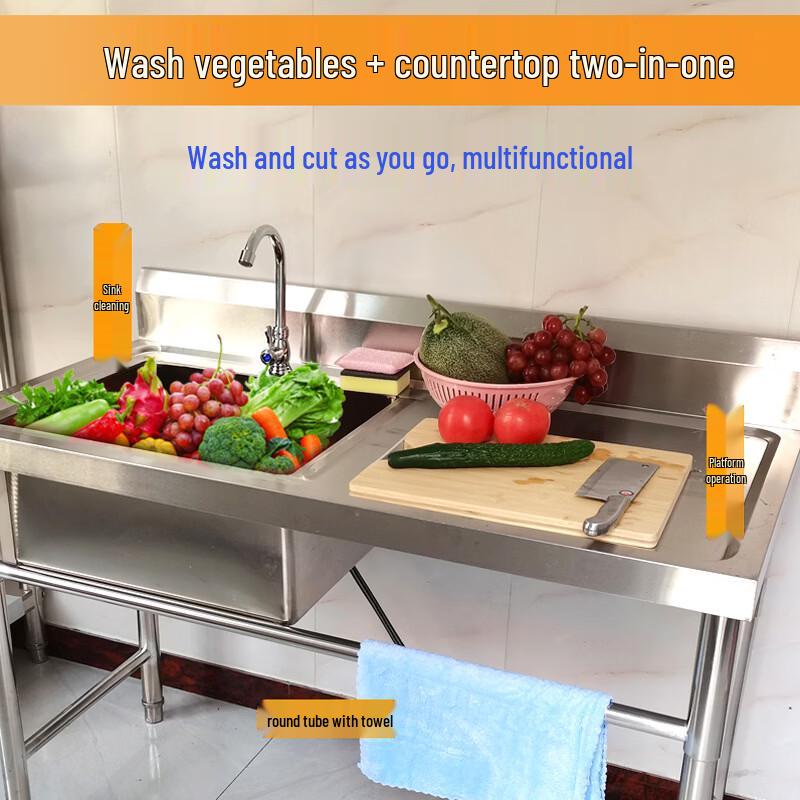 Lantuan Stainless Steel Commercial Kitchen Sink