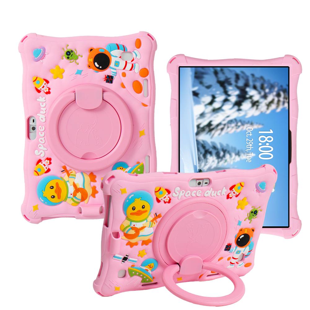 Универсальный чехол для планшета 24 см*17 см 10.1 Мягкий силиконовый для 10 10.1 Мультяшный Вращающийся Планшетный ПК на Android Силиконовый Дюймовый Мягкий Чехол