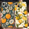 Чехол для телефона для iPhone 17 16 15 14 13 12 Pro Max 11 Pro Max 17 AIR Plus Ударопрочный Мягкий ТПУ Летний Свежие Фрукты Принт Лимона