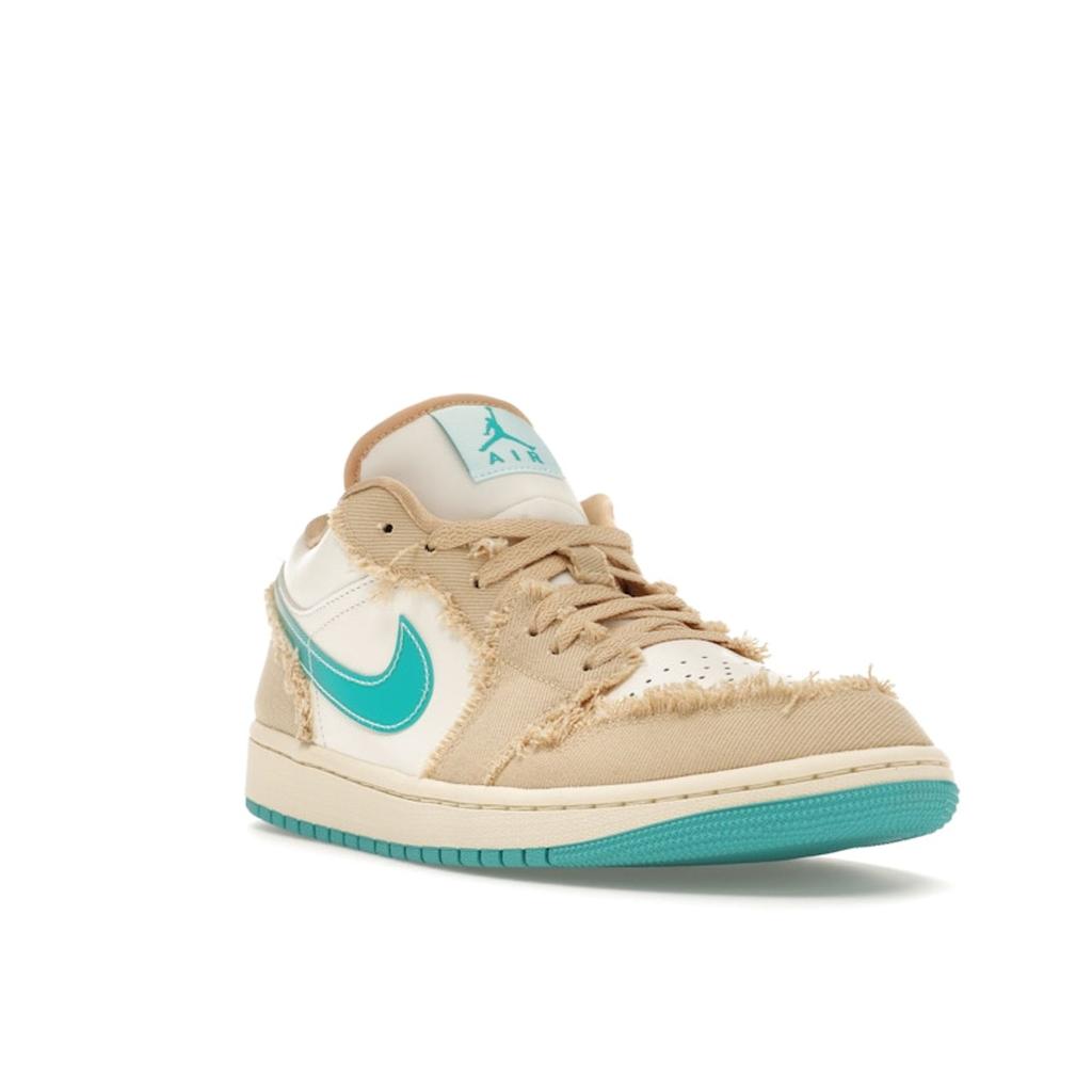 Женские кроссовки Air Jordan 1 Low SE Wave Tan Sesame Glacier-Blue HF4983-252
