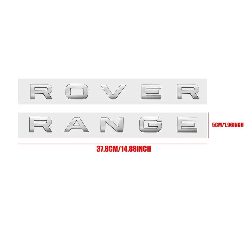 3D ABS Логотип Range Rover Буквы Значок на Капот Автомобиля Наклейка на Капот Для Range Rover Sport L320 L322 Evoque Velar Аксессуары