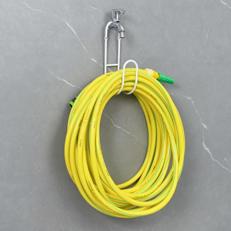 Garden Hose Holder Stainless Steel Water Hose Organizer Wall or Faucet Mount Includes Screws Anchors Rustproof Hose Storage Hanger for Yard