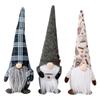 Cartoon Faceless Santa and Rudolph Standing Figures - Christmas Decorations and Children's Gifts