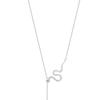 S925 Sterling Silver Necklaces For Women Simple Chain Fashion Minimalist Pendant Long Tassel Snake Necklaces Birthday Gift