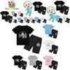 Cocomelon Short Kids Sleeve Tshirt Shorts Boys Girls 2pcs Tops Pants Set Casual