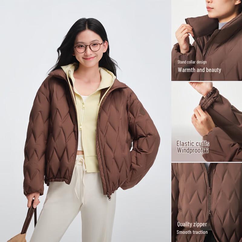 BOSIDENG B250135304 Short Stand Collar Loose Fit Down Jacket
