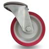 Swivel Wheel, Caster Set, 100mm, 150kg, JPPU 1005 RED, Polyurethane