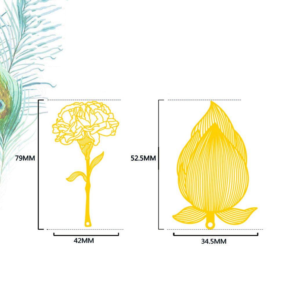 School Stationery Student Gifts Leaf Metal Bookmark Reading Mark Books Accessories Brass Book Clip