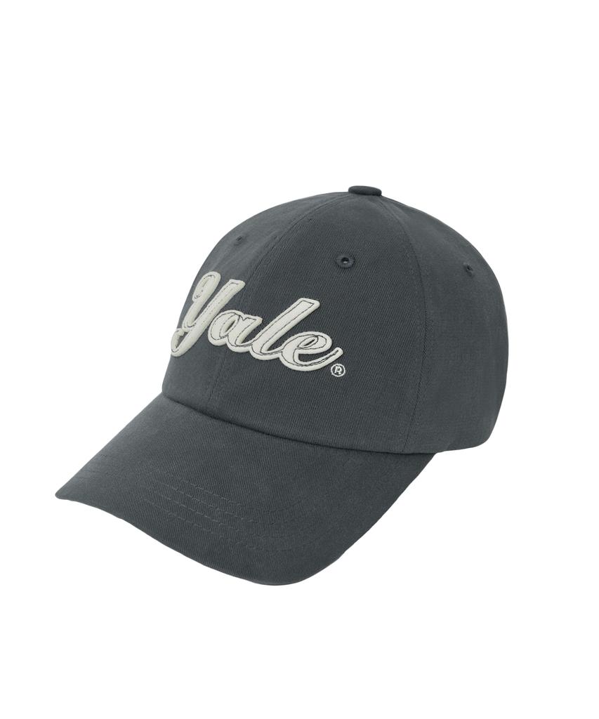 Бейсболка с фетровой аппликацией YALE_Угольный