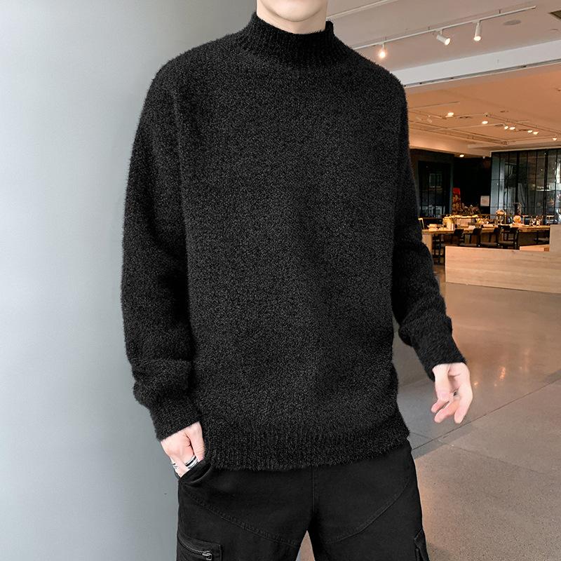 Полуводолазка свитер мужской универсальный модный пуловер свитер верхняя часть рубашка мужская осень и зима