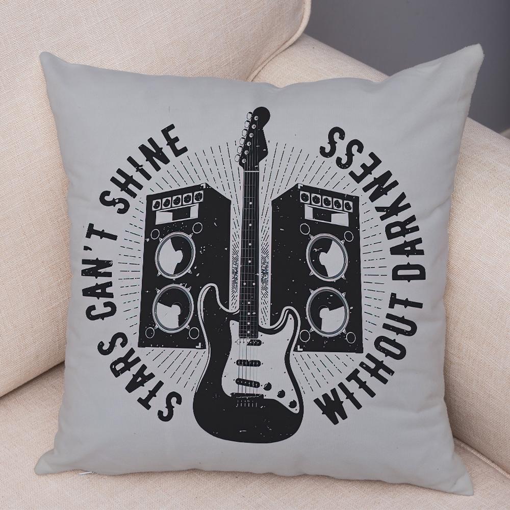 Punk Skull Graphic Cushion Cover Double Sided Living Room Bedroom Decor Pillow Case