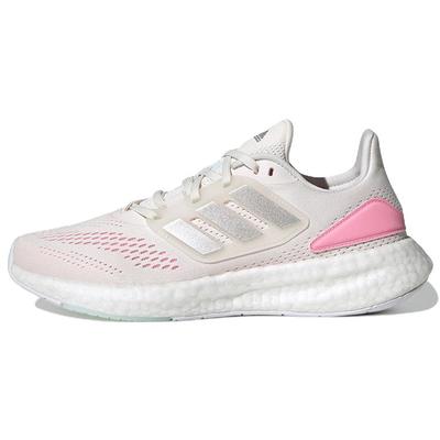 Pureboost 22 Шнуровка Низкий Верх Кроссовки для Бега Женские Кроссовки Розовый Белый HQ1457