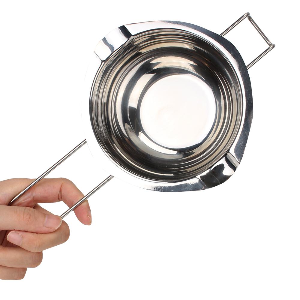 Нержавеющая сталь Шоколад Масло Плавильная кастрюля 1 шт. Инструмент для мыла ручной работы Кухонная миска для молока Бойлер с кисточкой для масла Длинная ручка