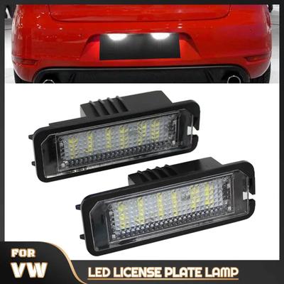 Автомобильный светодиодный светильник номерного знака для Skoda Seat Leon Ibiza VW Golf 4 5 6 7 MK4 MK7 Passat CC Polo Scirocco 2008-2013