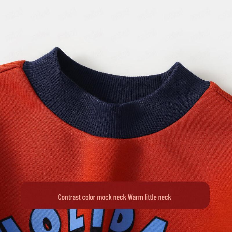 Детская толстовка MQDMINI с флисовой подкладкой, color-block