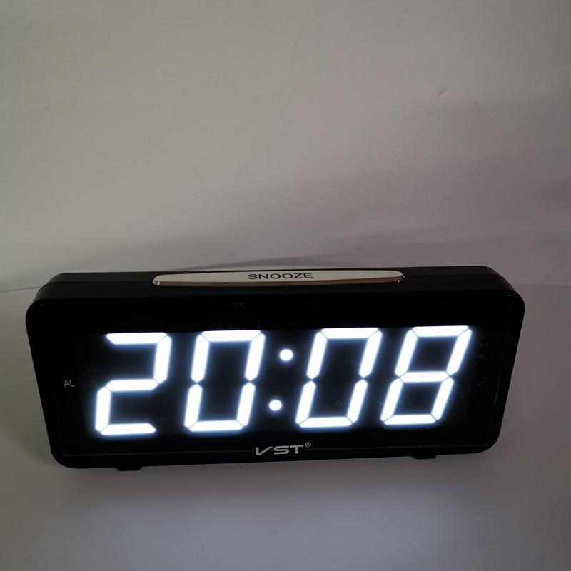 Perpetual Calendar Natural Sound Alarm Clock with Hourly Timer Function LED Electronic Meter Plug In Luminous Clock LED Clock