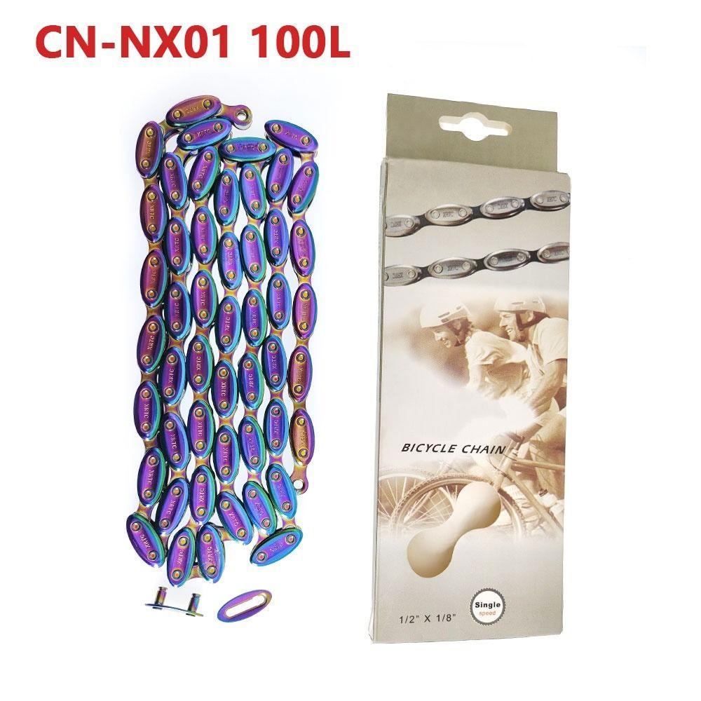 1/2 X1/8 Bicycle Olive Chain 100 Link Single Speed Chain Heavy Duty Bicycle Chain Bicycle Parts