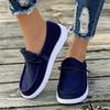 Large Casual Single Shoes for Women In Spring and Autumn, Flat Bottomed Feet, Low Top Loafers, Women's Single Shoes