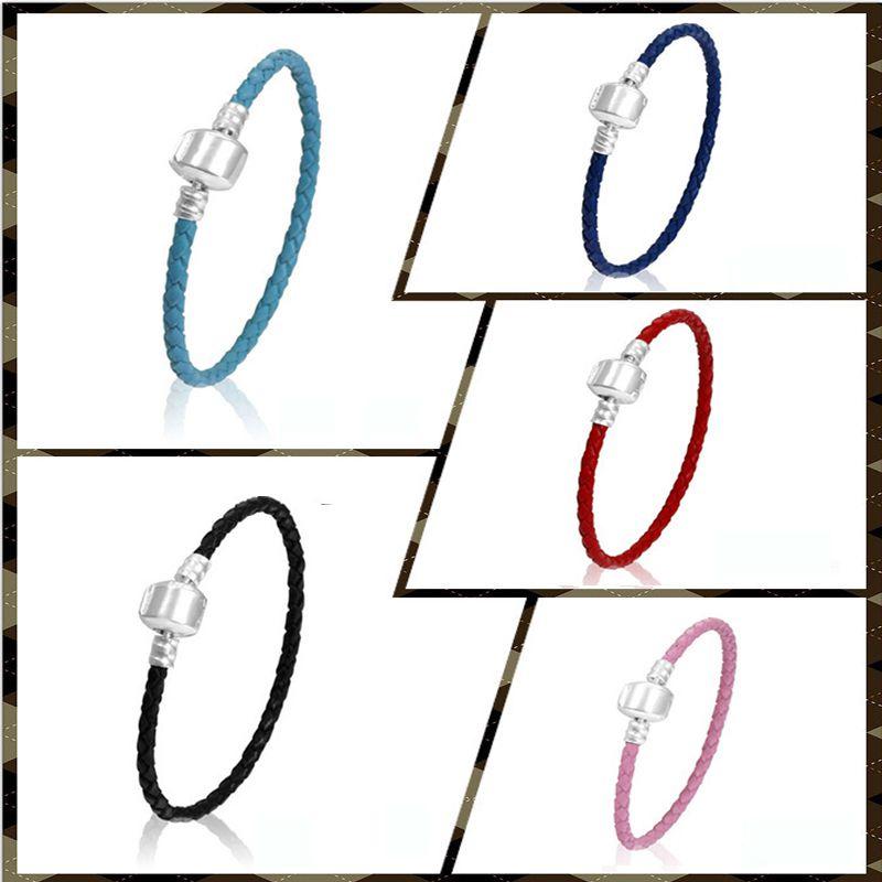 Модный Унисекс Плетеный Кожаный Браслет с Надежной Магнитной Застежкой из Титановой Стали